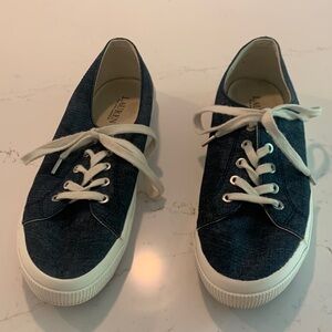RALPH Lauren blue and white sneakers